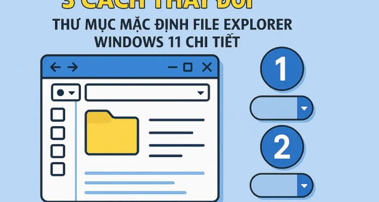 3 cách thay đổi thư mục mặc định File Explorer Windows 11 chi tiết