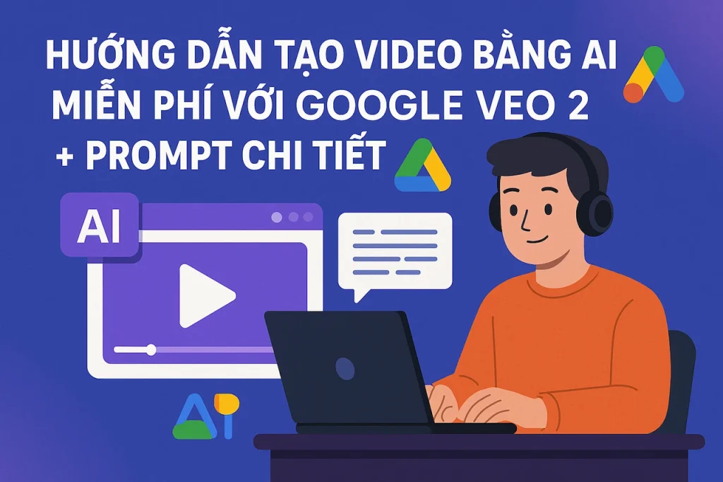 Hướng dẫn tạo video bằng AI miễn phí với Google Veo 2 + Prompt chi tiết