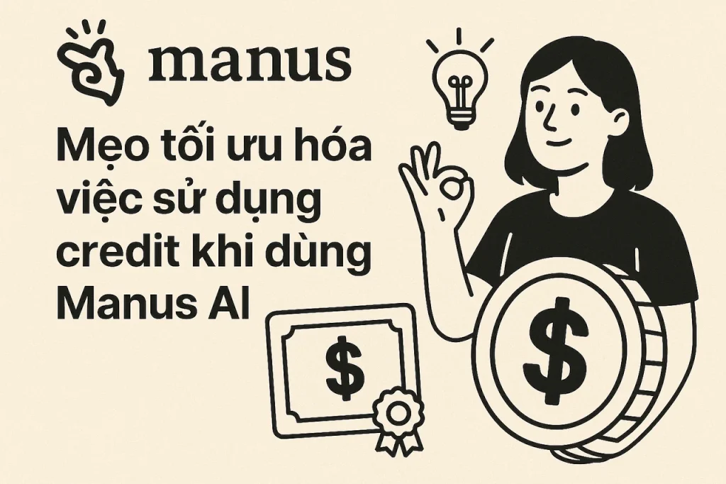 Mẹo tối ưu hóa việc sử dụng credit khi dùng Manus AI
