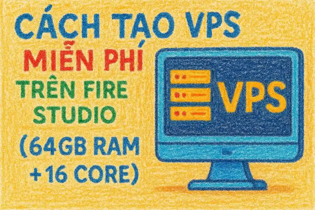 Cách tạo VPS miễn phí trên Firebase Studio (64GB RAM + 16 Core)