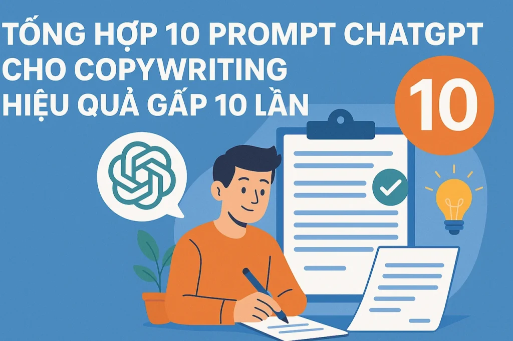 Tổng hợp 10 prompt ChatGPT cho Copywriting hiệu quả gấp 10 lần