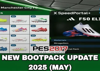 PES 2017 Bootpack Update May 2025: cập nhật giày bóng đá mới nhất cho PES 2017