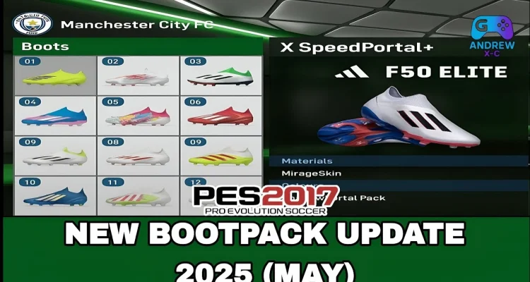 PES 2017 Bootpack Update May 2025: cập nhật giày bóng đá mới nhất cho PES 2017