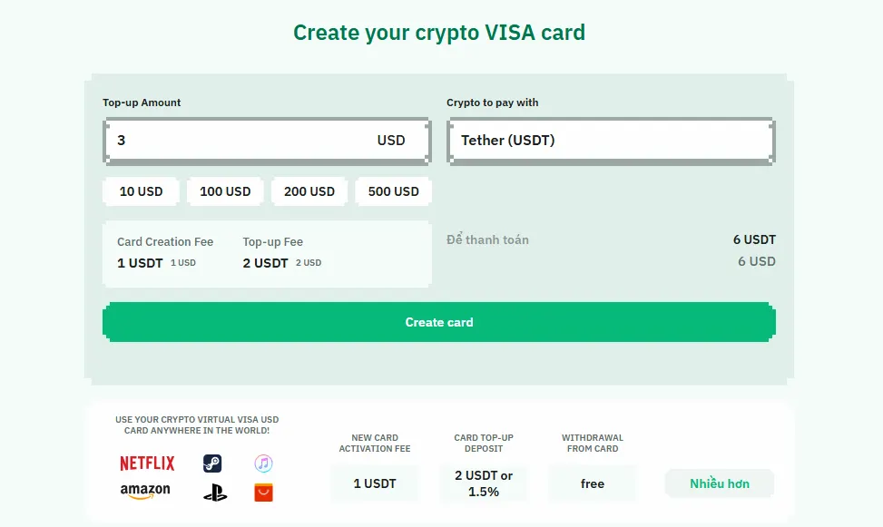 Hướng dẫn cách tạo thẻ Visa Mỹ bằng NoOnes chi tiết