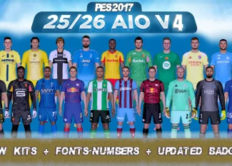 PES 2017 Kitpack Official Season 2025-2026 v4 AIO