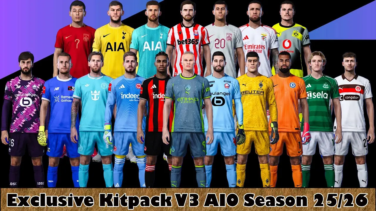 PES 2021 Exclusive Kitpack v3 AIO Season 2025/2026