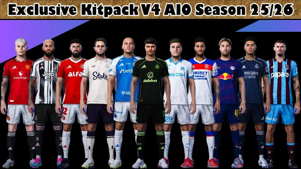PES 2021 Exclusive Kitpack v4 AIO Season 2025/2026