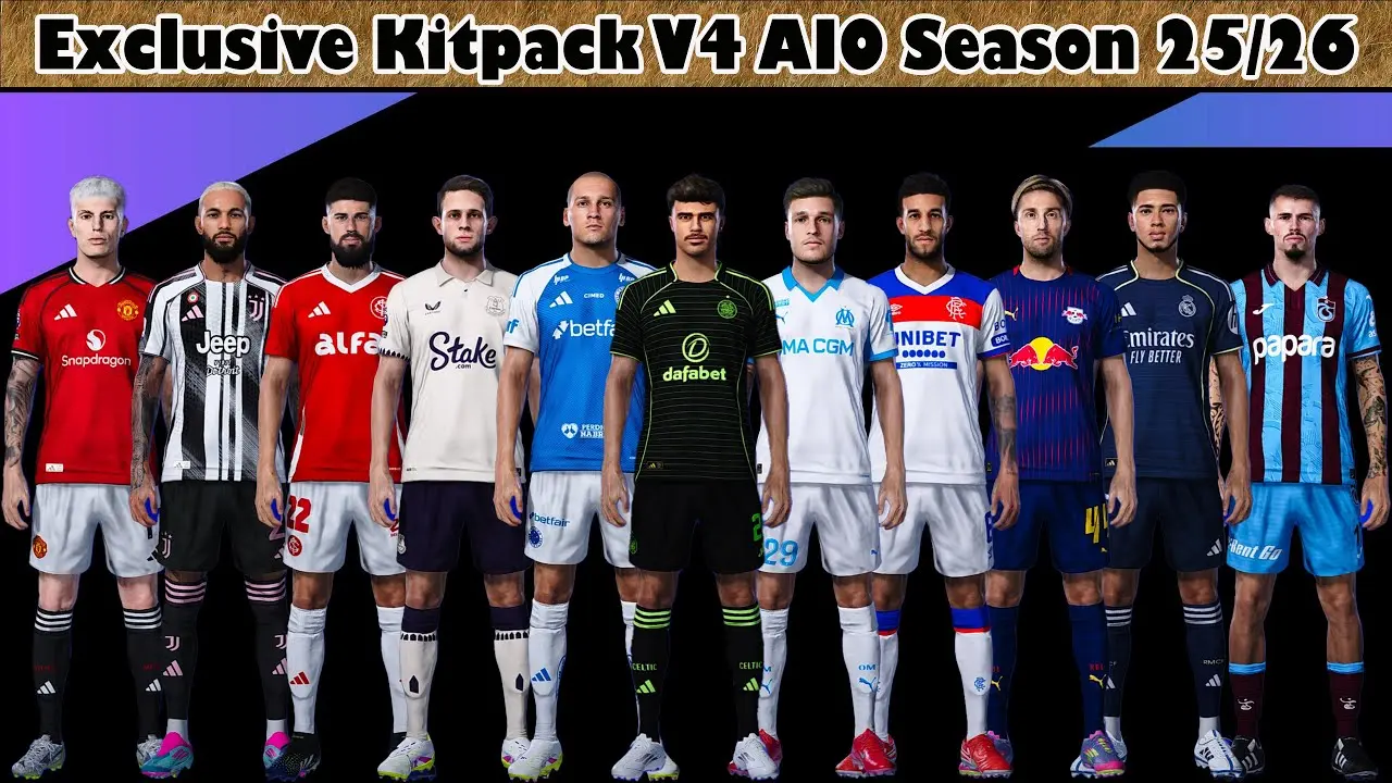 PES 2021 Exclusive Kitpack v4 AIO Season 2025/2026