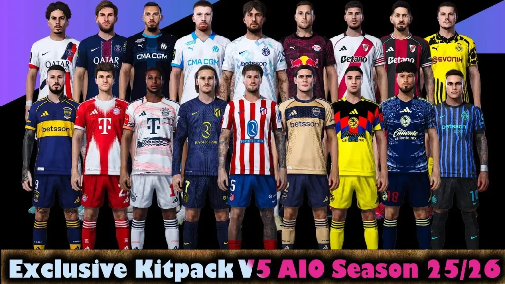 PES 2021 Exclusive Kitpack v5 AIO Season 2025/2026