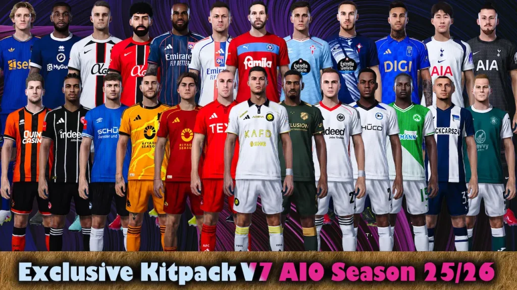 PES 2021 Exclusive Kitpack v7 AIO Season 2025/2026