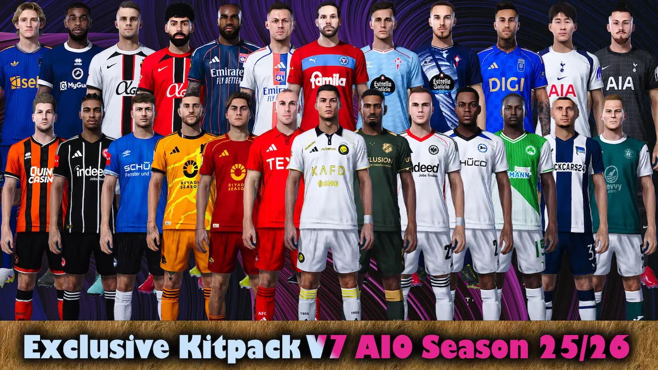 PES 2021 Exclusive Kitpack v7 AIO Season 2025/2026