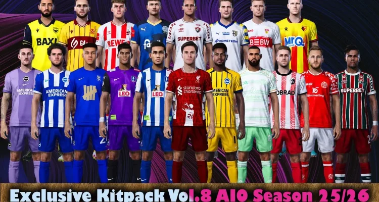 PES 2021 Exclusive Kitpack v8 AIO Season 2025/2026