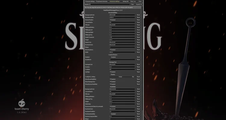BepInEx 5 with Configuration Manager: Công cụ cài mod cho Hollow Knight Silksong