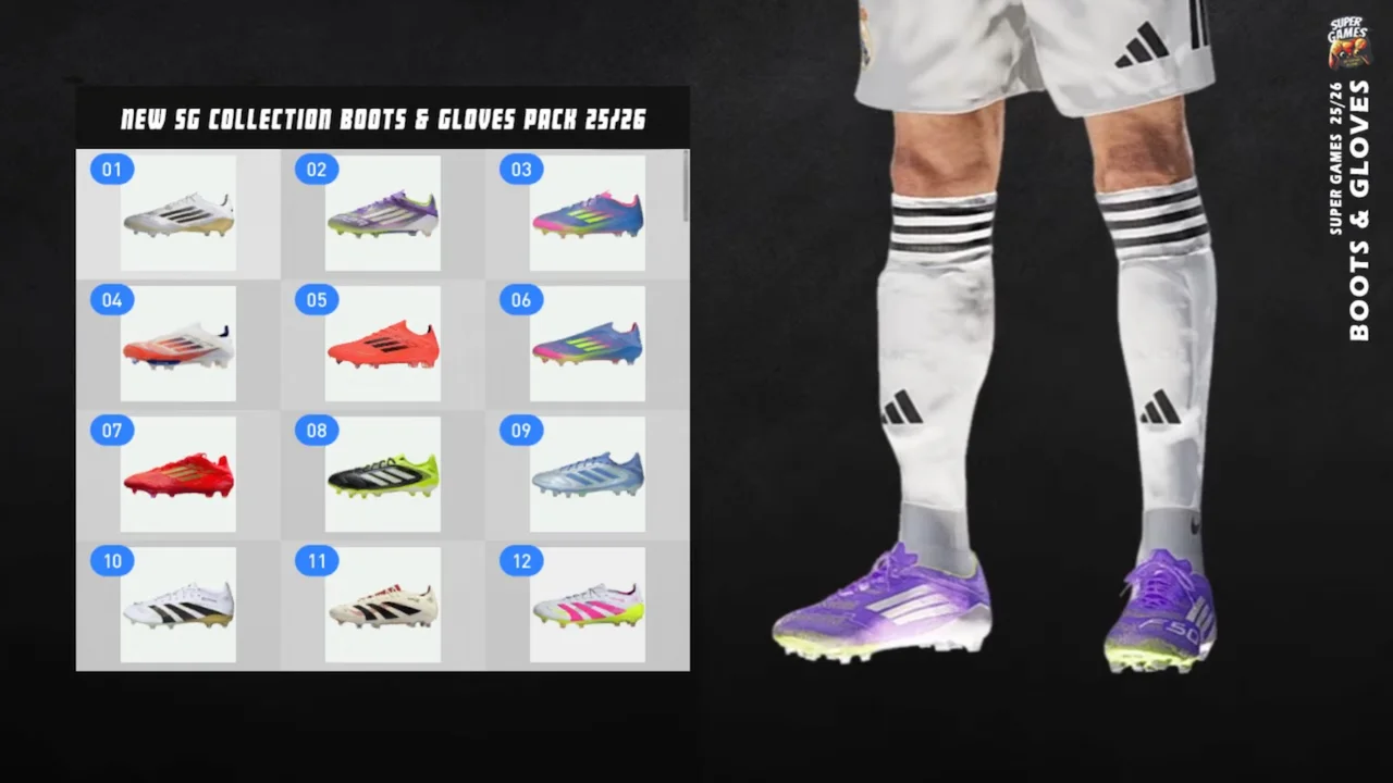 New Collection Boots & Gloves Pack 2025/2026 for PES 2021 & FL25