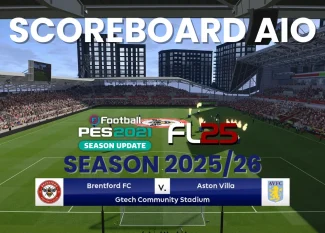 Scoreboard Server AIO Season 2025/26 for PES 2021 & FL25