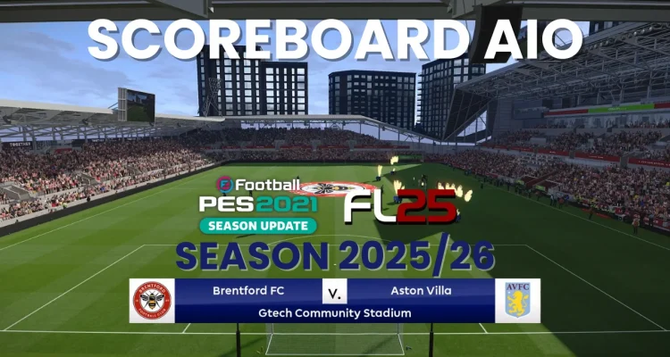 Scoreboard Server AIO Season 2025/26 for PES 2021 & FL25