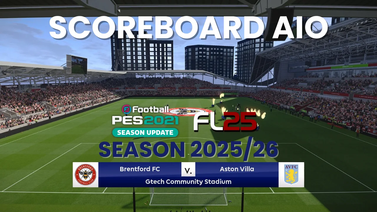 Scoreboard Server AIO Season 2025/26 for PES 2021 & FL25