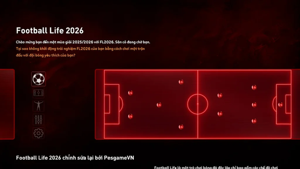 SP Football Life 2026 Việt hóa - Tải file FL26 tiếng Việt mới nhất