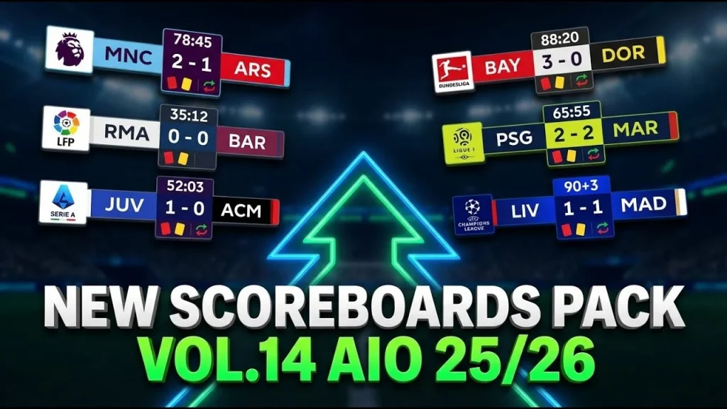 PES 2021 Scoreboard Server v14 AIO Season 2025/2026