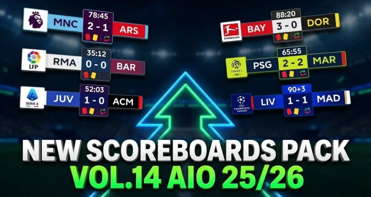 PES 2021 Scoreboard Server v14 AIO Season 2025/2026