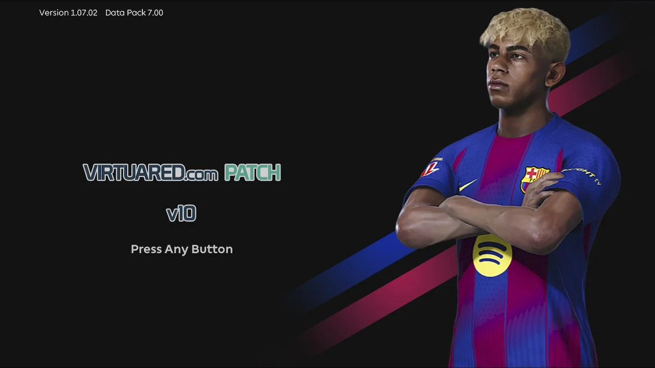PES 2021 VirtuaRED Patch v10 - Cập nhật mùa giải mới 2025/2026