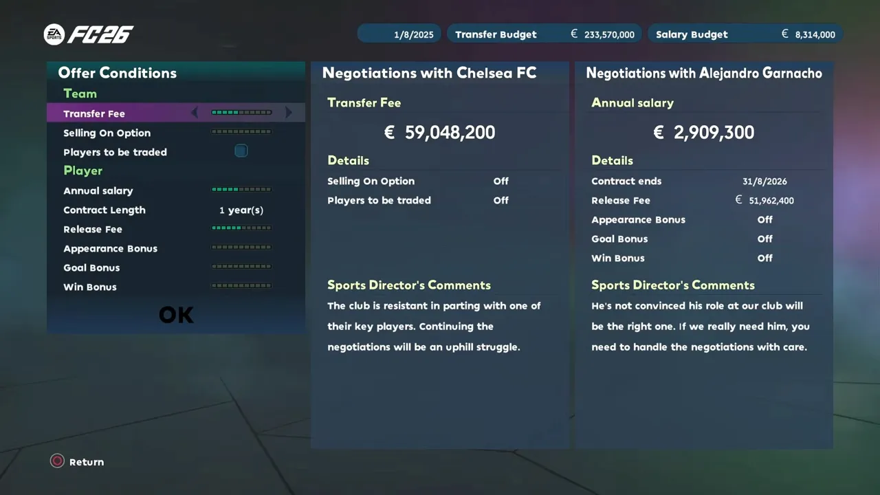 PES 2021 Master League Budget Manager v1.0: Điều chỉnh ngân sách trong ML
