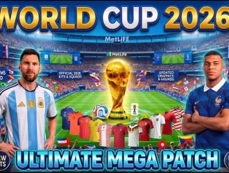 PES 2021 AIO Mod Ultimate World Cup 2026: Full sân, kit, bóng, scoreboard World Cup 2026