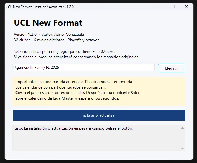 UCL New Format v1.2.0 Cho Football Life 2026: Cập nhật format vòng bảng mới cho Champions League